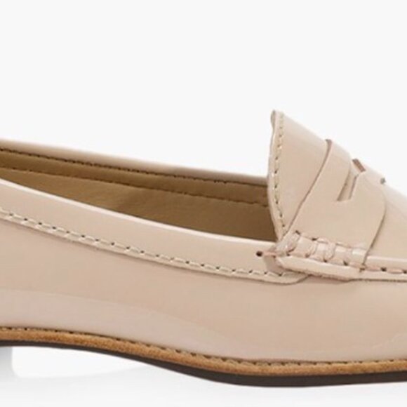 Almost new rose beige almond toe penny loafer Browns Size 7. - Picture 5 of 9